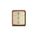Technische titel: "Moderne Vintage Ladeblok met Curved Design en Houten Afwerking"